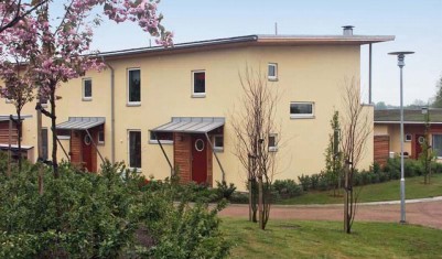 Tvåvåningshus, entréfasad